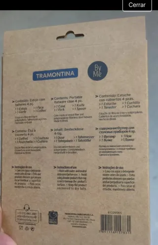 Set posate Tramontina con astuccio blu