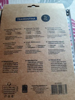 Set posate Tramontina con astuccio blu