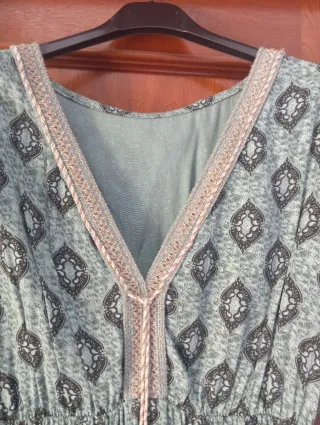 Vestido boho estampado talla única