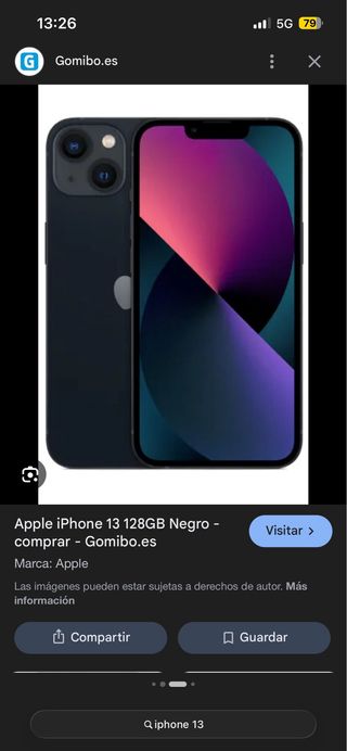 iPhone 13 128GB Negro