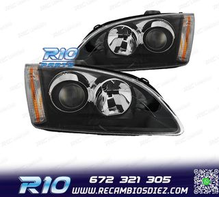 FAROS LUPA FORD FOCUS II 04-08 FONDO NEGRO