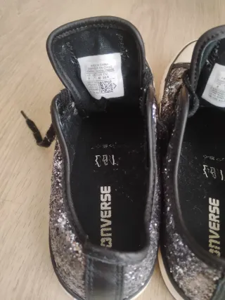 Converse All Star Glitter Nero/Argento