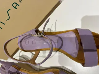 Sandalias Unisa Mujer Morado/Beige