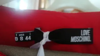 Abito Love Moschino rosso cotone elasticizzato