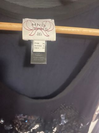 Vestido azul con lentejuelas