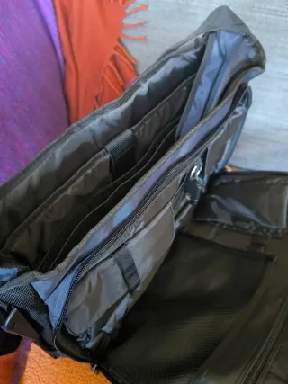 Mochila para portátil azul y gris