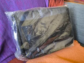 Mochila para portátil azul y gris