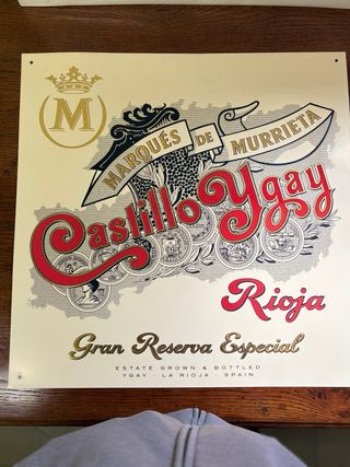 Chapa Vino Marqués de Murrieta Castillo Ygay