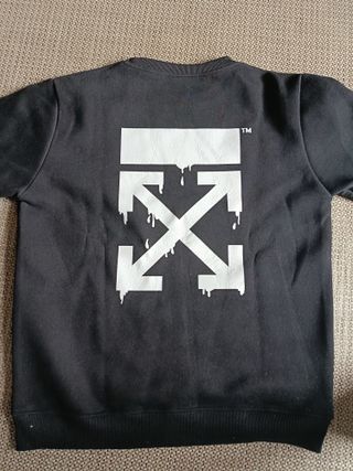 Sudadera Negra estilo Off-White Talla L