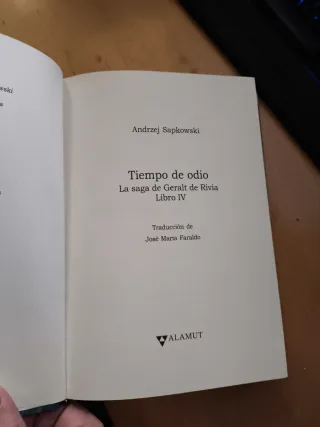Libro Tiempo de Odio