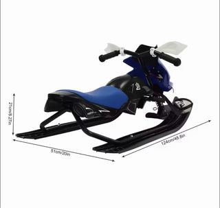 Moto de nieve infantil azul