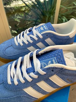 Adidas Gazelle Indoor Azul/Blanco