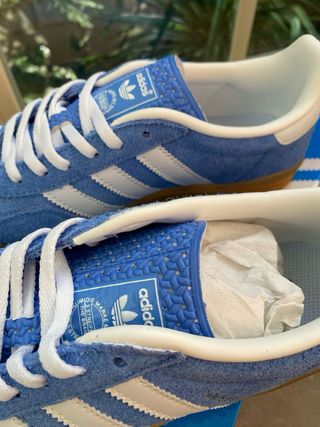 Adidas Gazelle Indoor Azul/Blanco