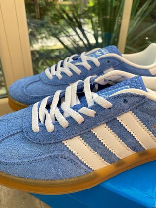 Adidas Gazelle Indoor Azul/Blanco
