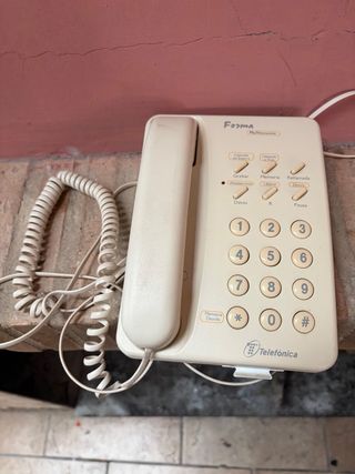 Teléfono fijo Forma beige