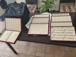 Maletín Joyero Christian Lay Negro/Rojo