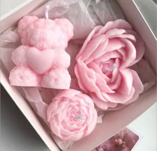 Velas Artesanais Cor Rosa