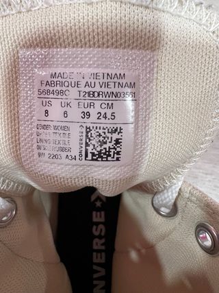 Converse Chuck Taylor Move Platform Taglia 39