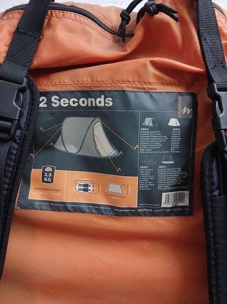 Tienda de campaña 2 segundos. Poco uso