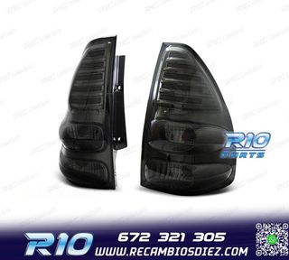 PILOTOS TOYOTA LAND CRUISER FJ120 03-08 LED FONDO CROMO AHUM