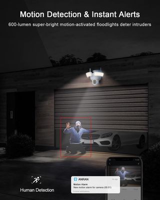 Camara vigilancia WiFi Exterior Solar Reflectores