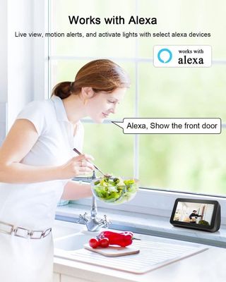 Camara vigilancia WiFi Exterior Solar Reflectores