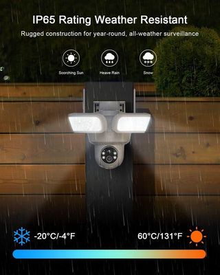 Camara vigilancia WiFi Exterior Solar Reflectores