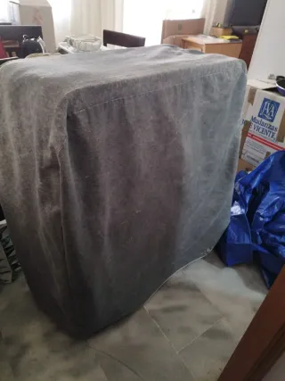 Cama Plegable lamas de madera y colchón muelles