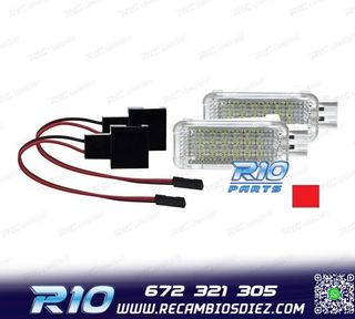 PLAFONES LED LUZ DE PIES Y PUERTAS AUDI