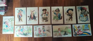 Lotto 11 cartoline umoristiche cani