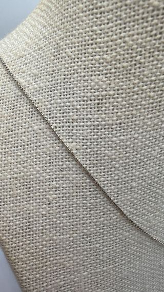 Collar Oro Blanco 18K con Circonita
