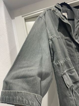 Chaqueta Zara gris vaquera