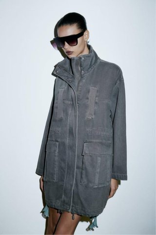 Chaqueta Zara gris vaquera