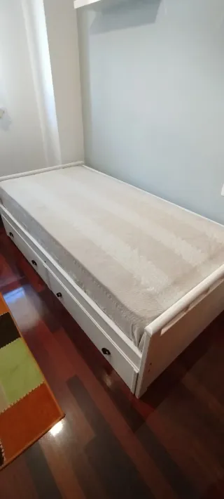 Letto a castello bianco da 90