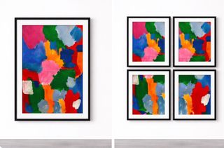Obra arte original 50x70 Expresionismo abstracto
