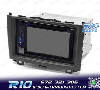 MARCO NEGRO RADIO 2-DIN PARA HONDA CR-V 07-11