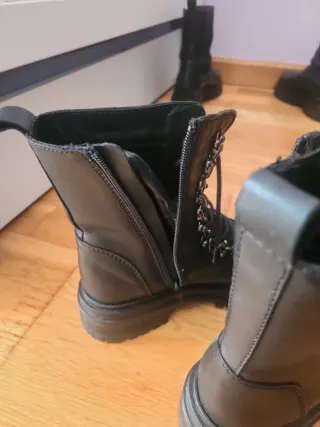 Botas militares negras talla 38