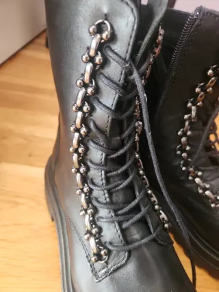 Botas militares negras talla 38