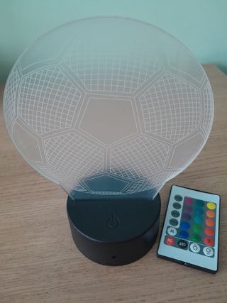 Lampada LED 3D Calcio - 7colori