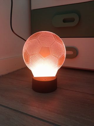 Lampada LED 3D Calcio - 7colori