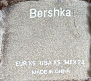 Chaqueta Aviador Negra Bershka Talla XS