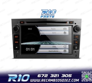 RADIO NAVEGADOR 7" PARA OPEL COLOR GRIS OSCURO USB GPS TACTI