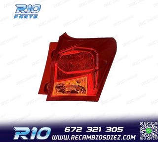 PILOTO DCH TOYOTA AURIS 5P 13-15 AMBAR ROJO LED