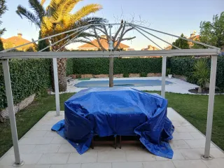 Cenador/Pérgola de jardín metálico