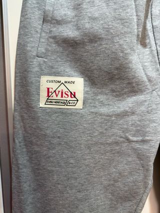 Evisu Pantalones de Chándal Grises
