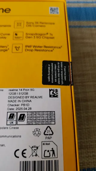 Realme 14 Pro Plus Morado 12GB-512GB y 5 fundas