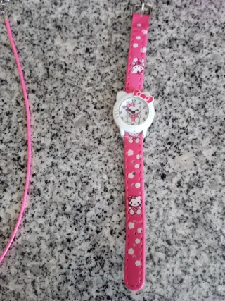 Collar y reloj Hello Kitty