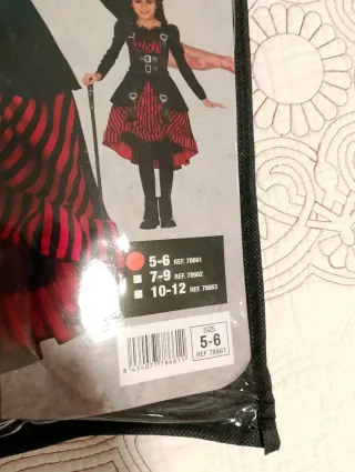 Disfraz Chica Gótica Fiestas Guirca Talla S