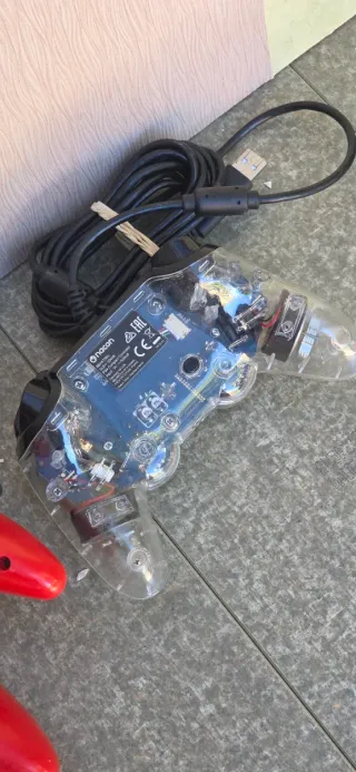 Controller N64 Rosso + Controller PS Trasparente