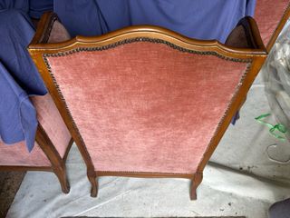 Salotto vintage 3 pezzi poltrona divano velluto
